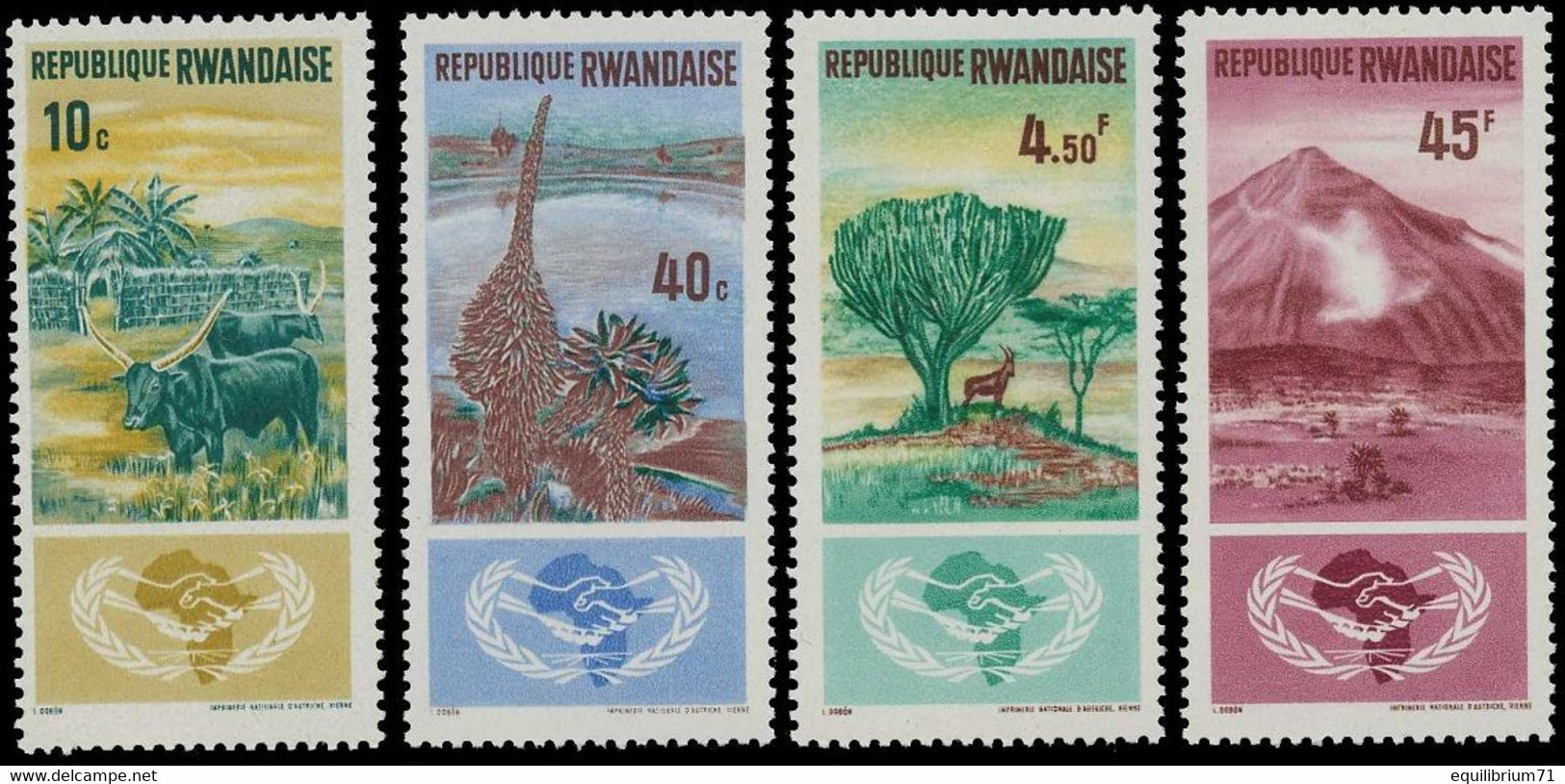 118/121** - Année De La Coopération Internationale / Jaar Van De Internationale Samenwerking - RWANDA - Unused Stamps