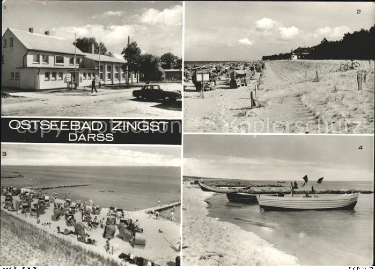 41608764 Zingst Ostseebad Strand Boote Zingst Darss - Zingst