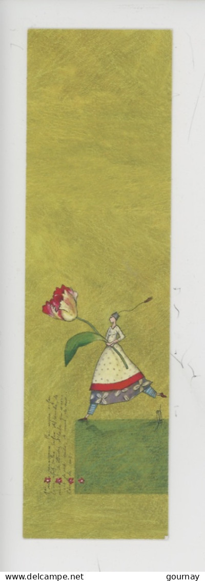 Marque-pages - Gaëlle Boissonnard Née En 1969 (illustratrice Peintre Céramiste...) Femme Fleur - Bookmarks