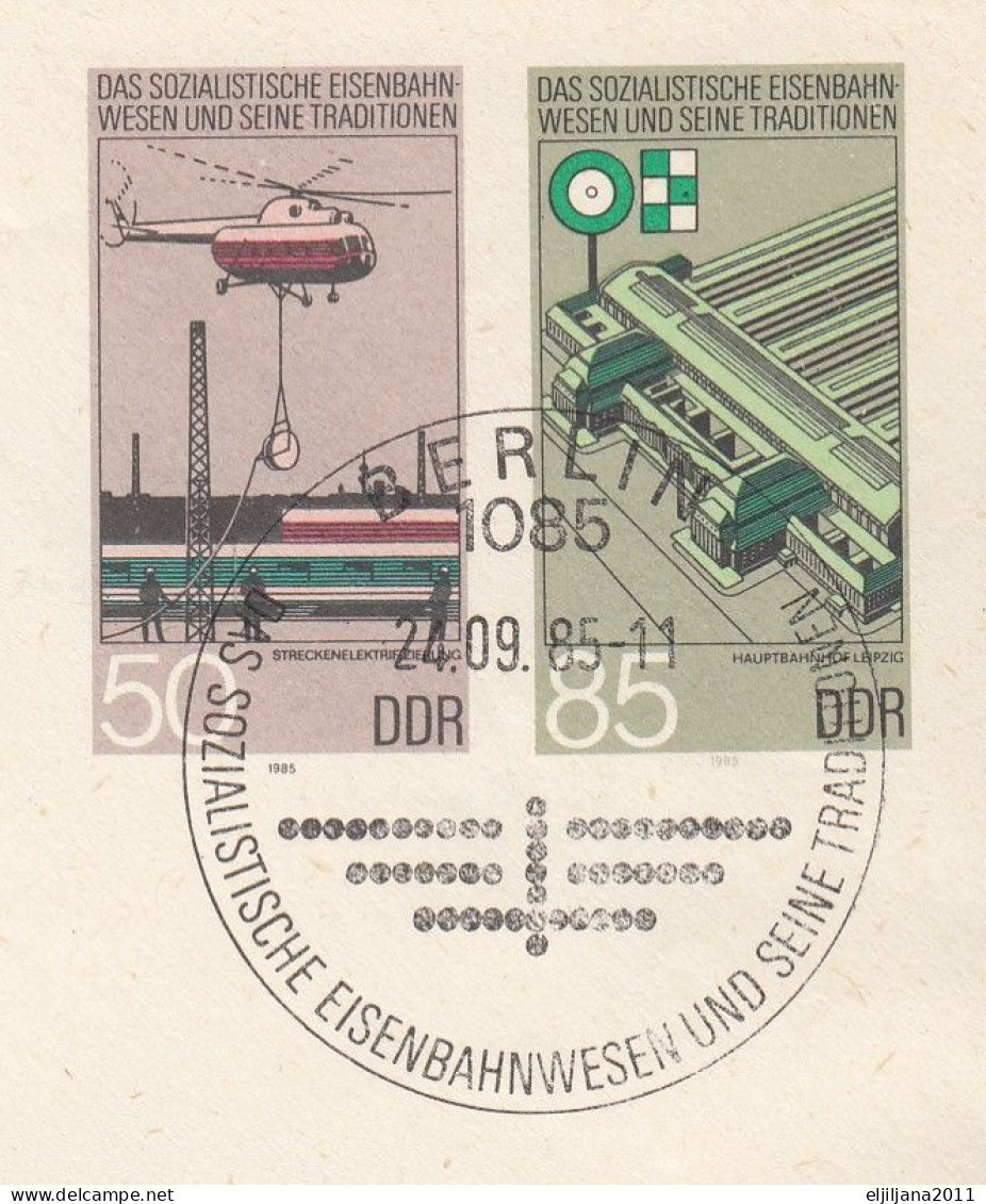 ⁕ Germany DDR 1985 ⁕ REISE Und TRANSITLAND DDR / Postal Stationery ⁕ 3v Unused Cover - Briefomslagen - Ongebruikt