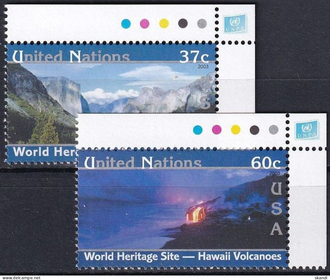 UNO NEW YORK 2003 Mi-Nr. 932/33 Eckrand ** MNH - Neufs