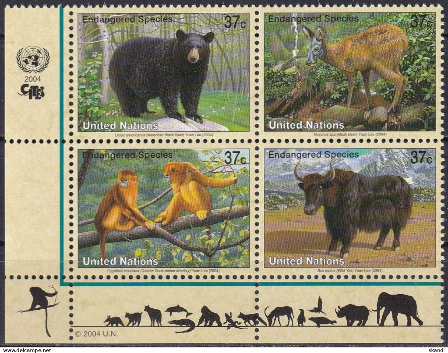 UNO NEW YORK 2004 Mi-Nr. 946/49 ** MNH - Unused Stamps