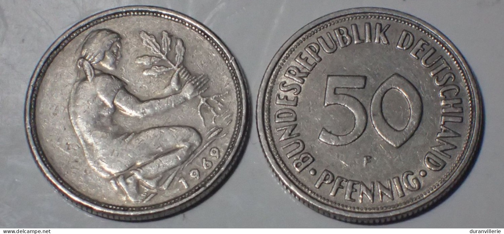 Allemagne Germany - 50 PFENNIG 1969 F KM 109.1 - 50 Pfennig