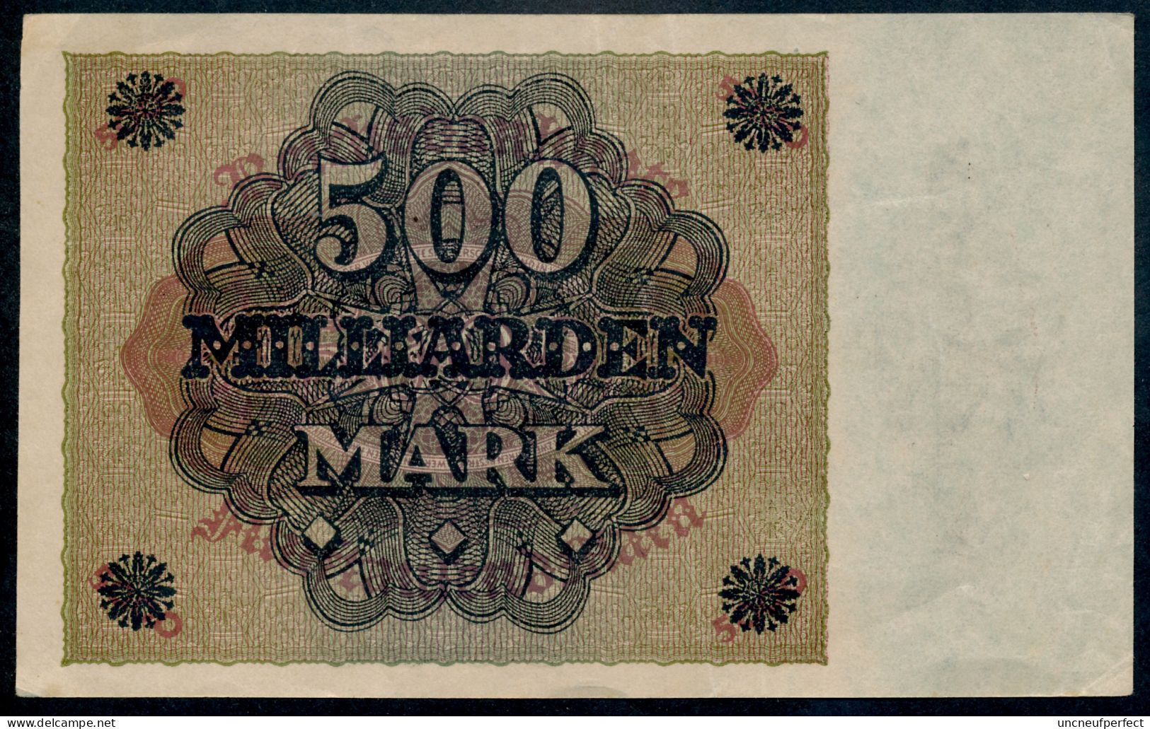 Pick124a  Ro121b  DEU-146b - 500 Milliard Mark 1923 ** VF+ ** - 500 Milliarden Mark