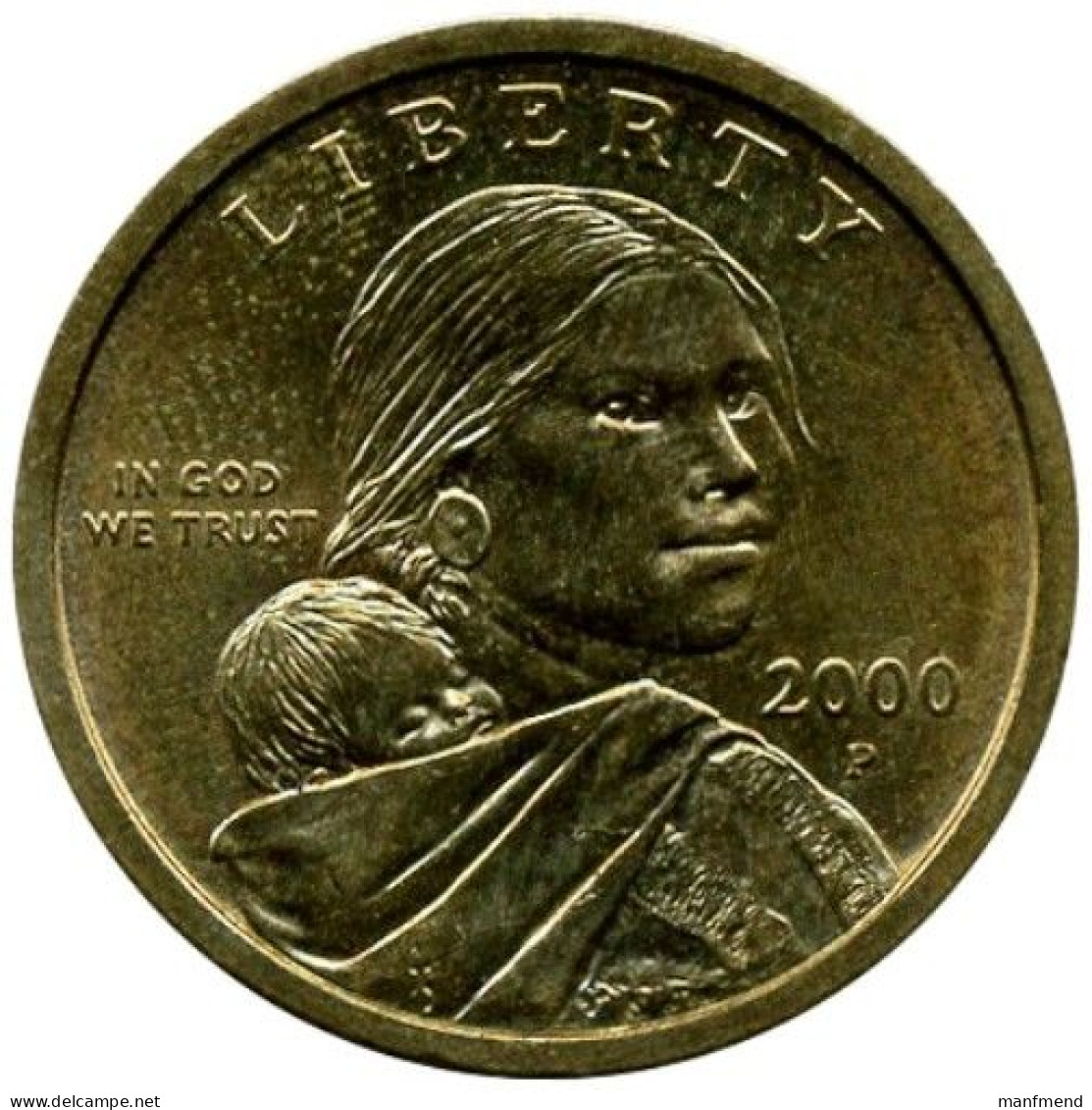 USA - 2000 - KM 310 - 1 Dollar - Mintmark P - XF - Look Scans - 1932-1998: Washington