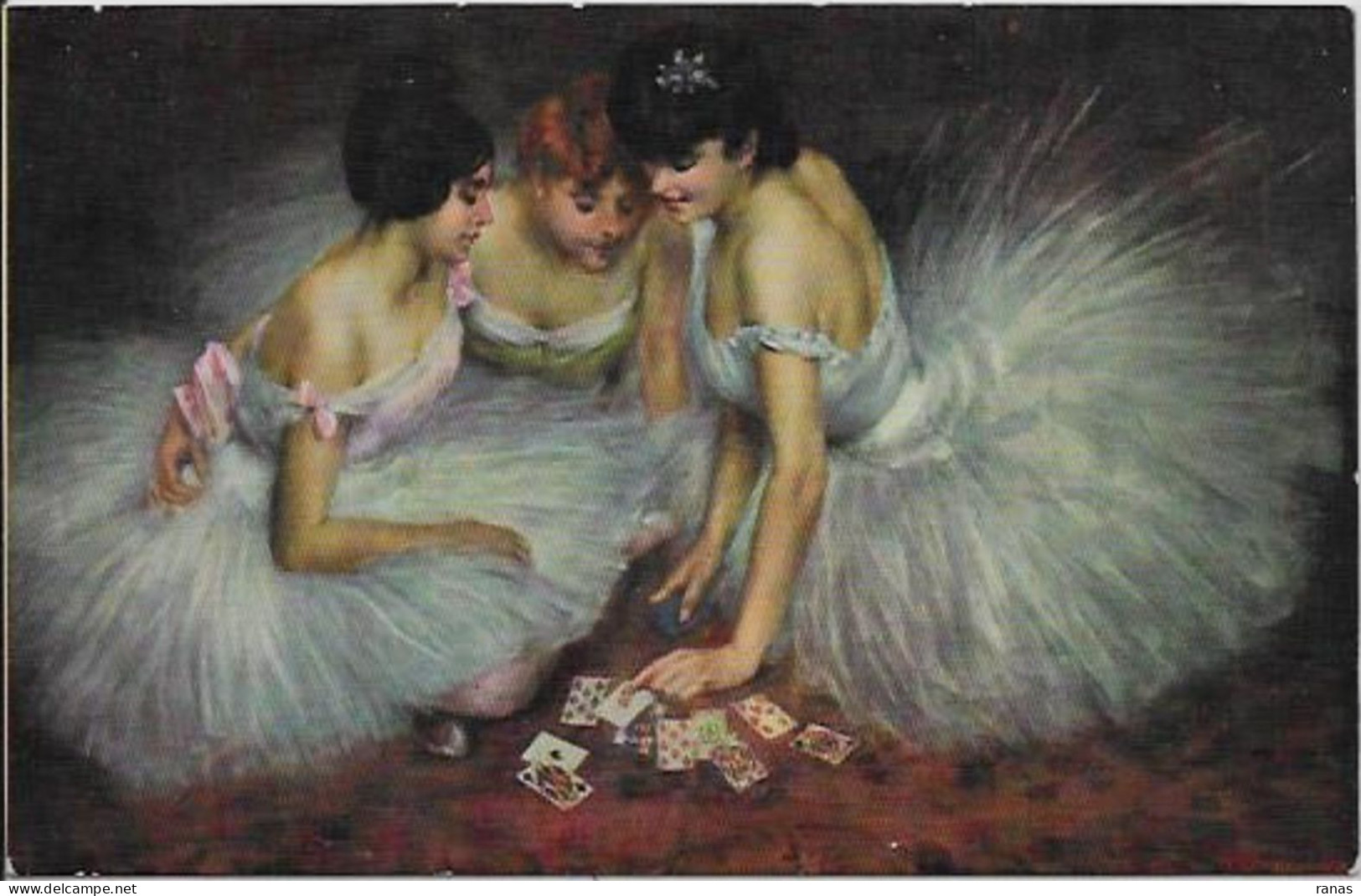 CPA Jeu De Cartes Carte à Jouer écrite Danseuse - Playing Cards