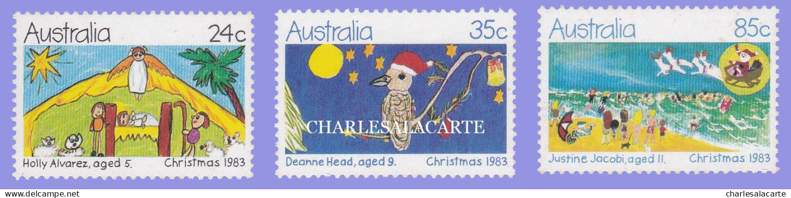 AUSTRALIA 1983  CHRISTMAS  S.G. 895-897 U.M. /N.S.C. - Ongebruikt
