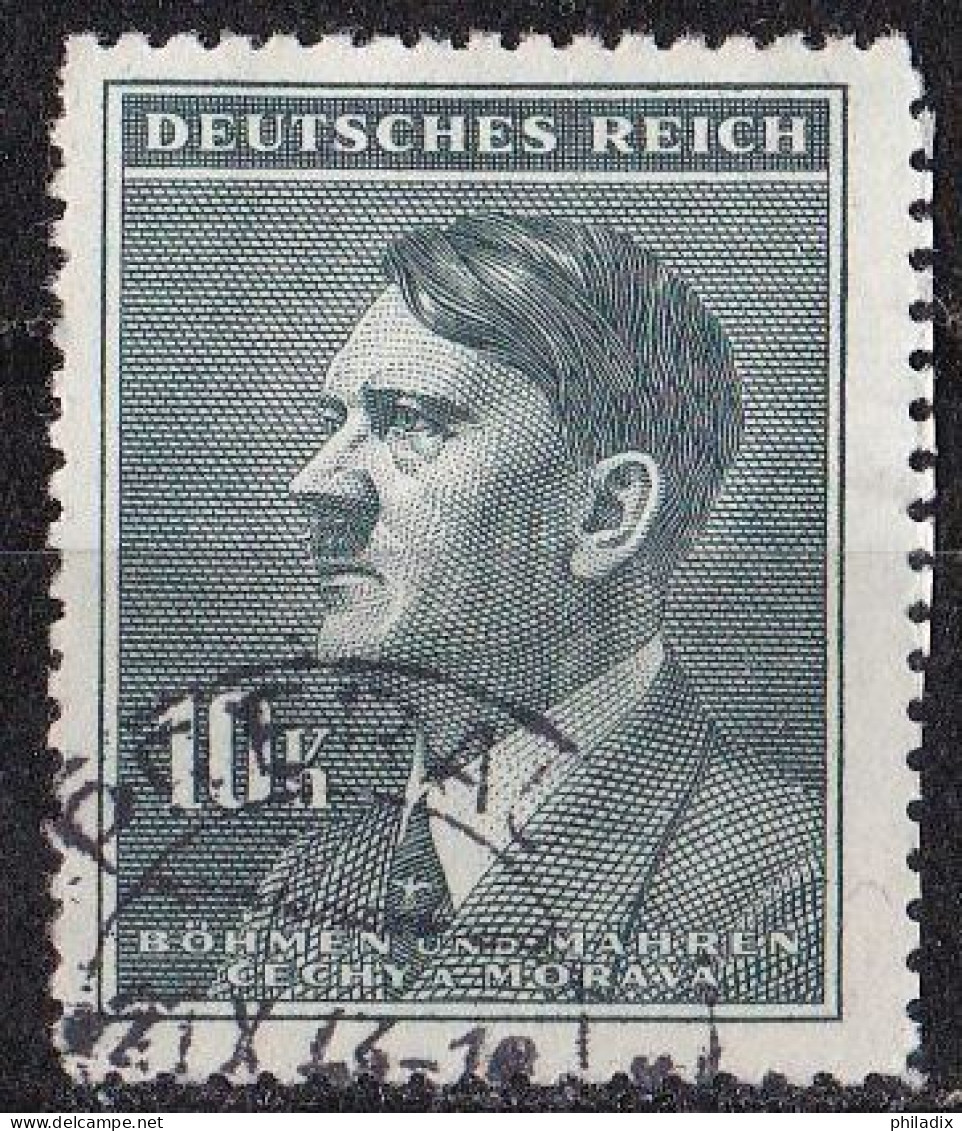 # (107) Böhmen & Mähren 1942 Freimarken Adolf Hitler O/used (A1-56) - Usados