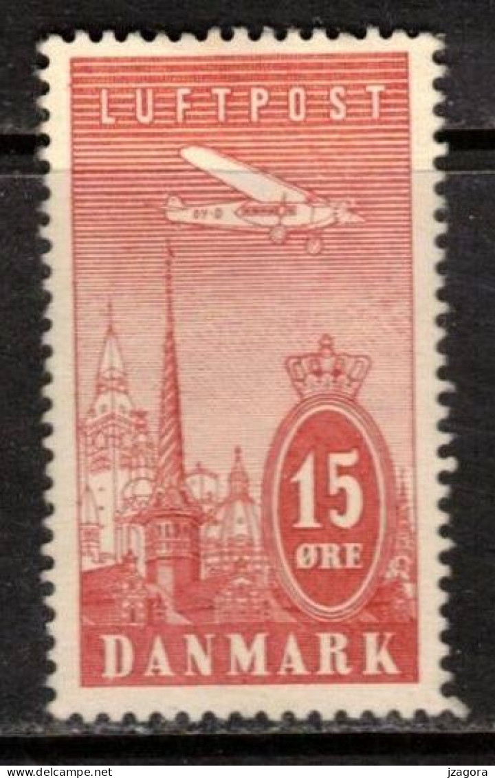 AVION AIR MAIL FLUGPOST DENMARK DANMARK DÄNEMARK  DANEMARK 1934 Mi 218  YT YV Y&T 7 MH(*) - Posta Aerea