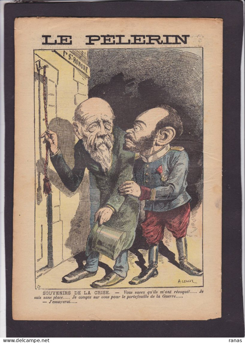 BRISSON Revue Le Pélerin Anti Franc Maçonnerie Maçonnique N° 1122 De 1898 Reinach Antisémite Jewish - Andere & Zonder Classificatie