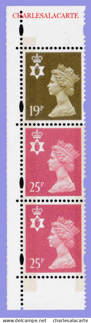 GREAT BRITAIN 1994 NORTHERN IRELAND  19p.+ 25p.x2  VERTICAL BAND  SG NI 70+72   U.M. - Noord-Ierland