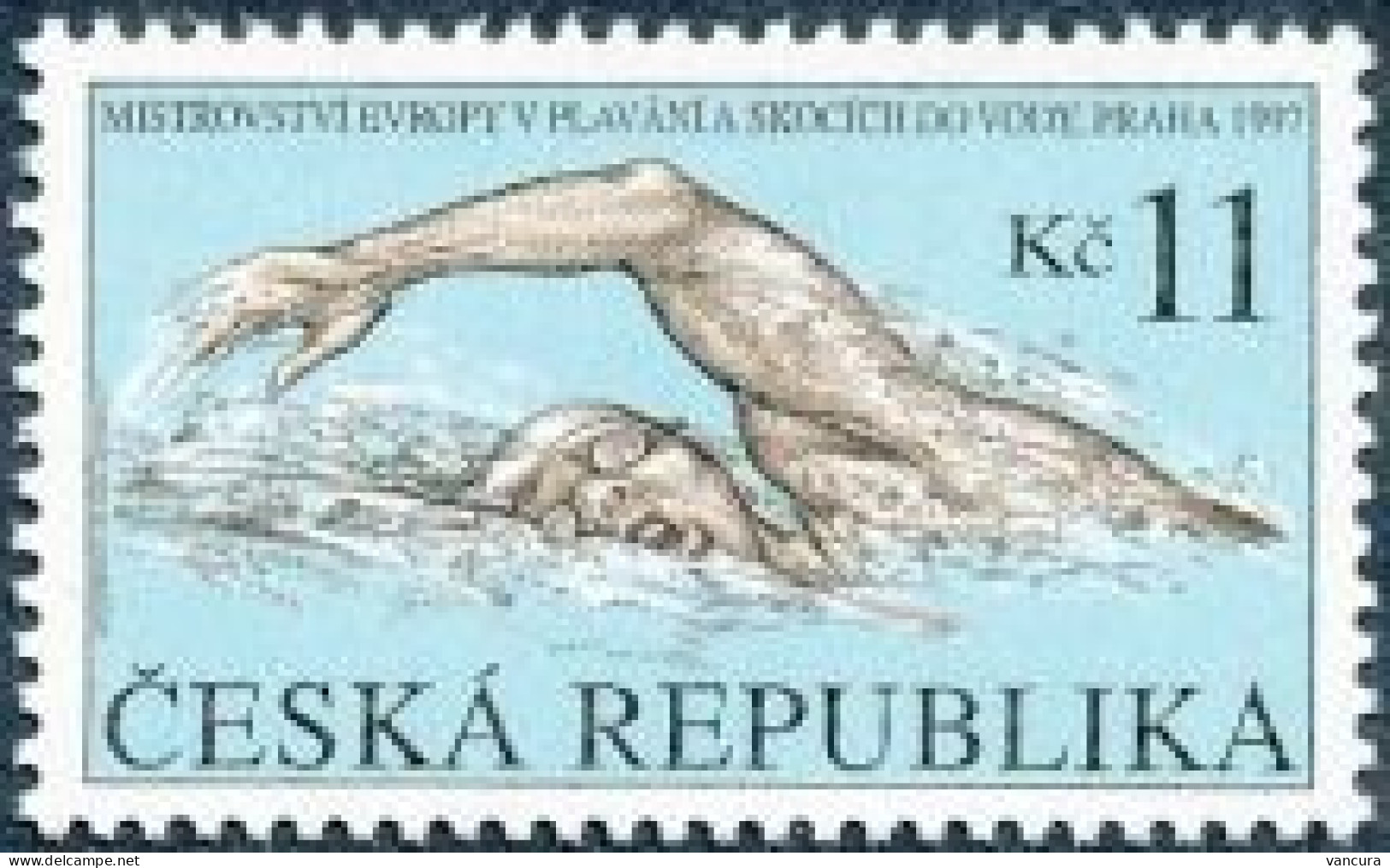 ** 152 Czech Republic European Championship  Swimming And Jumpimg 1997 - Unused Stamps