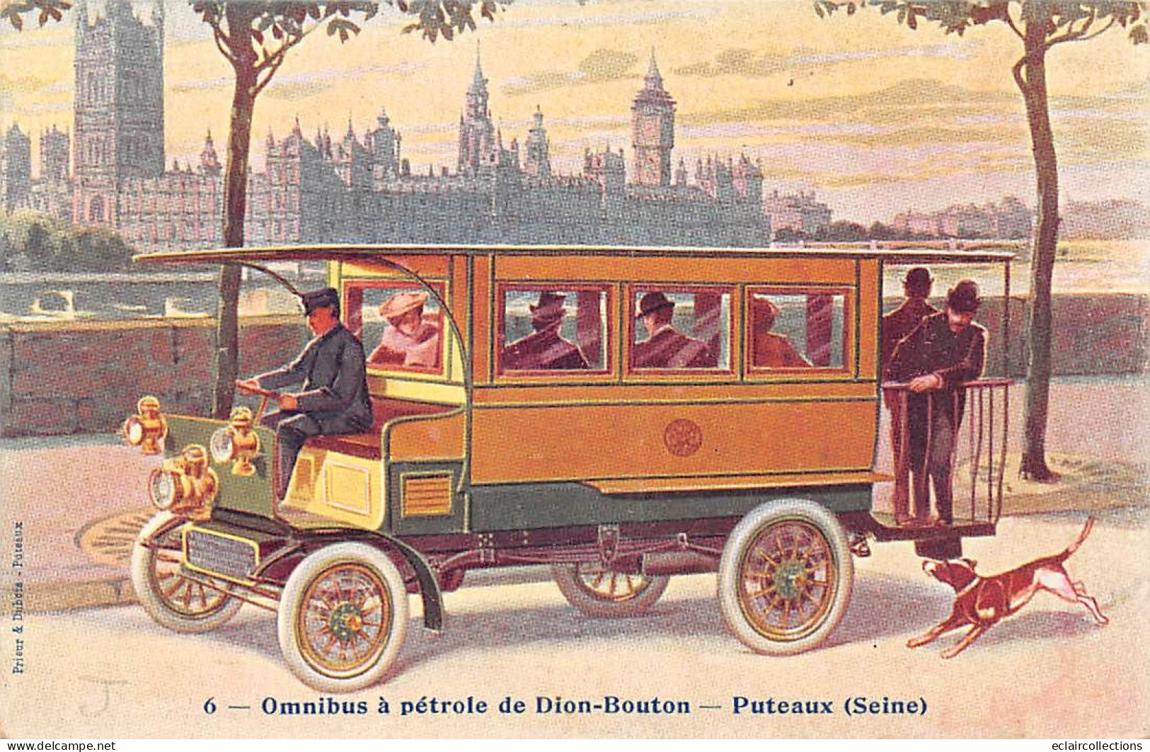 Puteaux       92       Omnibus A Pétrole  De Dion-Bouton -    (voir Scan) - Puteaux