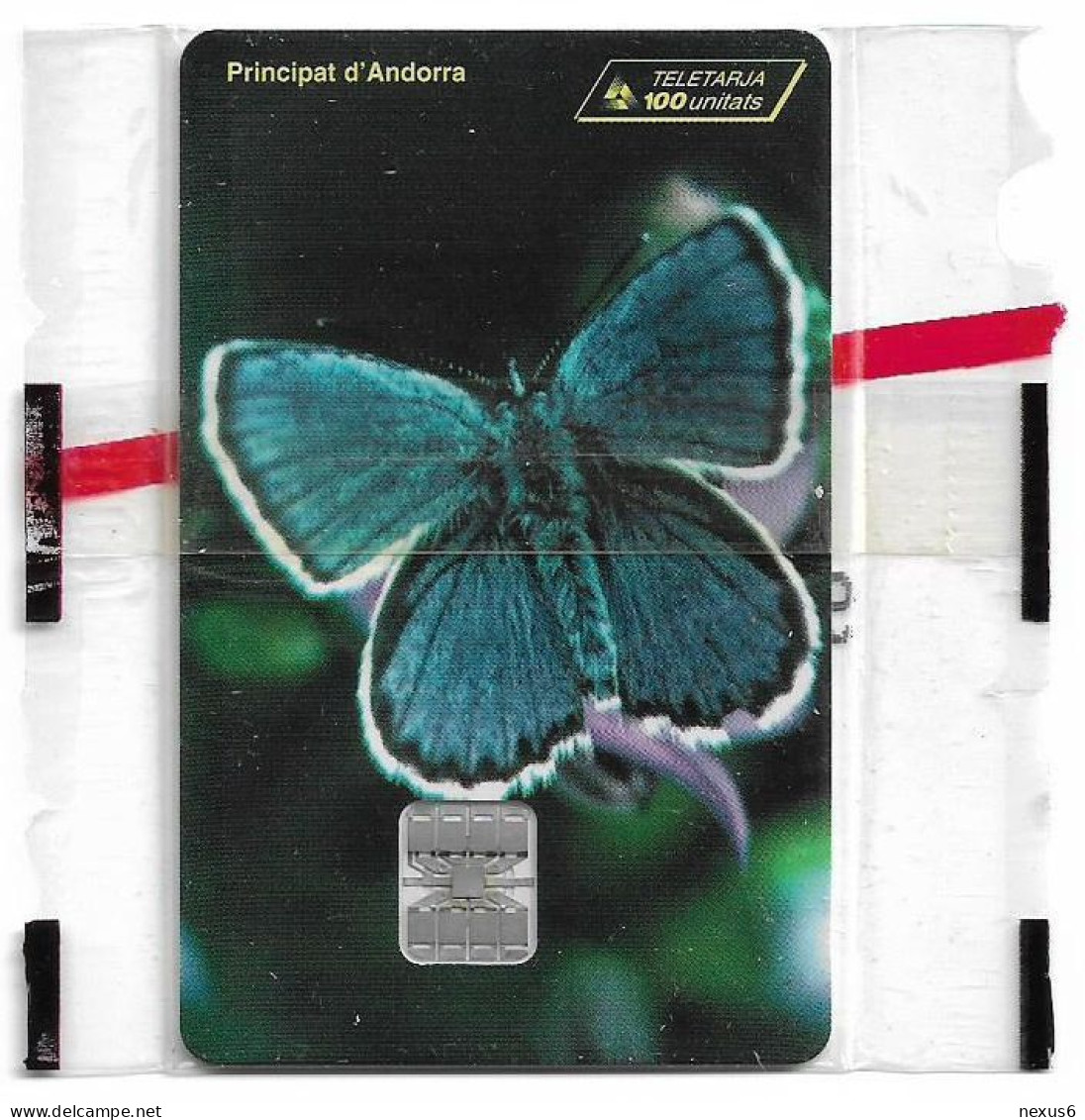 Andorra - STA - STA-0063 - Blue Chalkhill Butterfly, SC7, 11.1996, 100Units, 10.000ex, NSB - Andorre