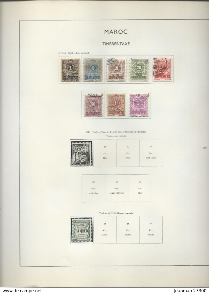 FC MCT19 Maroc Taxe YT N° 35 Neuf ** Et Colis Postaux N°2 Oblitérés - Postage Due