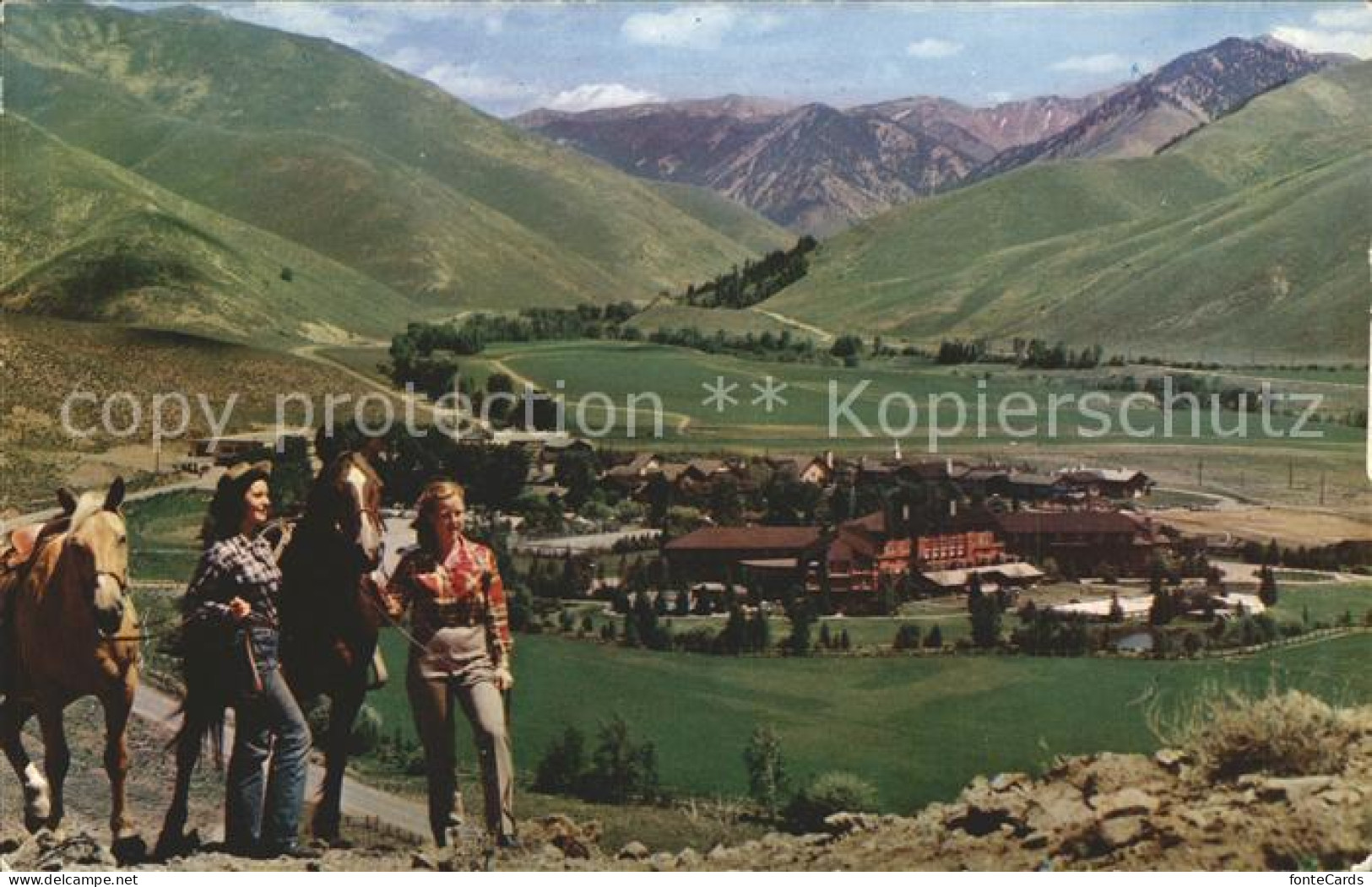 11688296 Sun_Valley_Idaho Panorama From Penny Mountain Horses - Sonstige & Ohne Zuordnung