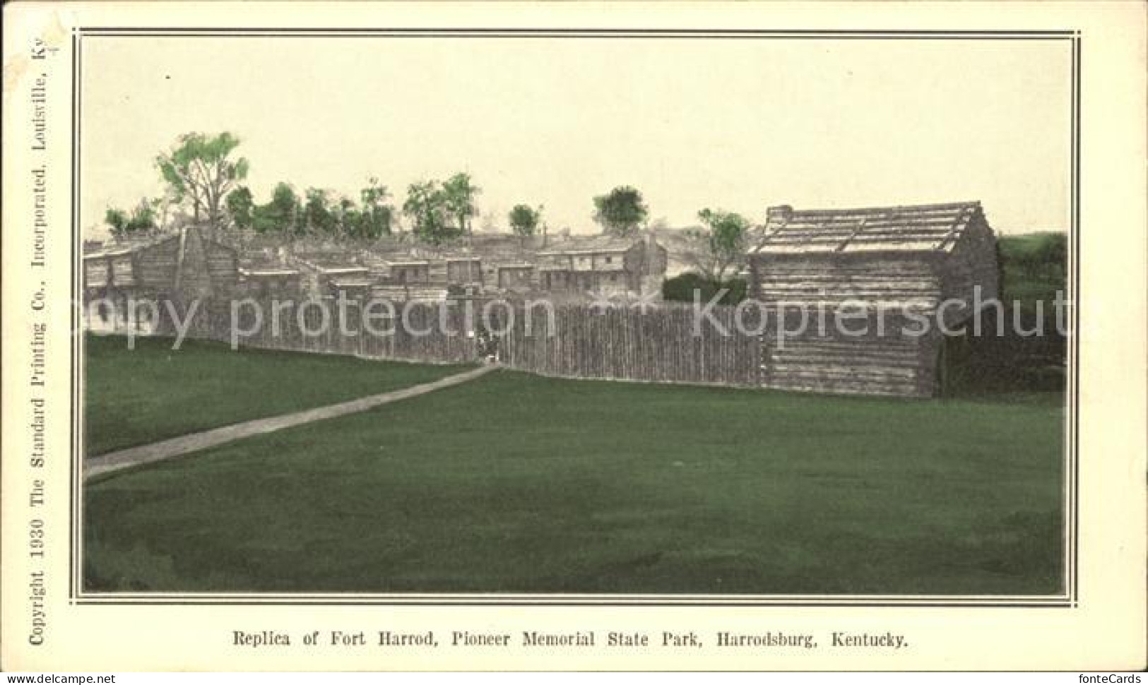 11686446 Harrodsburg_Kentucky Replica Of Fort Harred Pioneer Memorial State Park - Andere & Zonder Classificatie