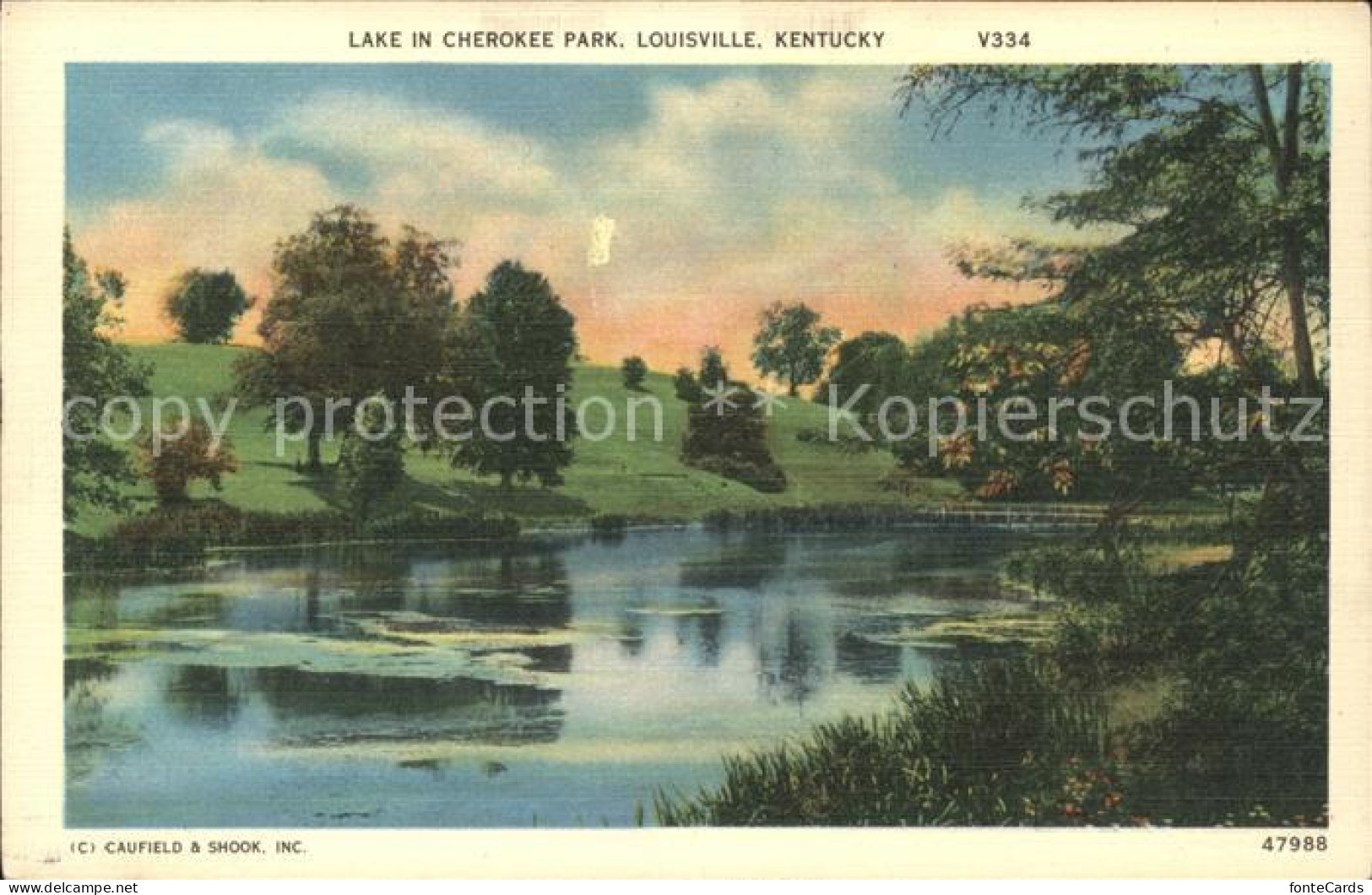 11686444 Louisville_Kentucky Lake In Cherokee Park - Autres & Non Classés