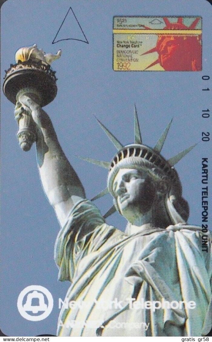 Indonesia - P 0139, New York Telephone - Statue Of Liberty, 5000ex, Mint Unused - Indonésie