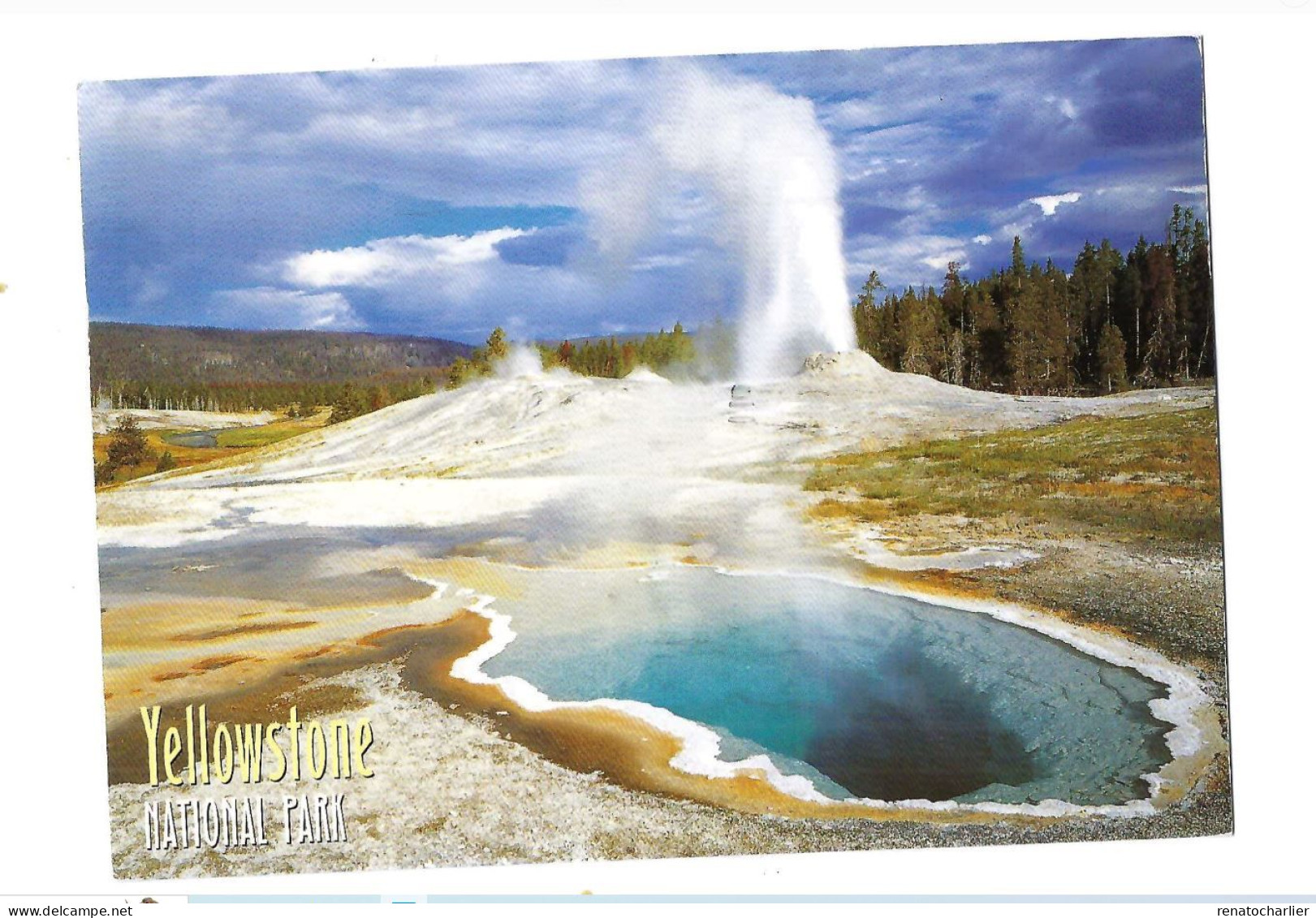 Yellowstone National Park.Upper Geyser Bassin.Expédié à Blankenberge (Belgique). - Autres & Non Classés