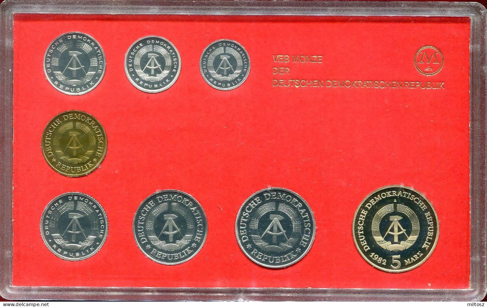 Germany DDR 1982 Proof Set - Münz- Und Jahressets