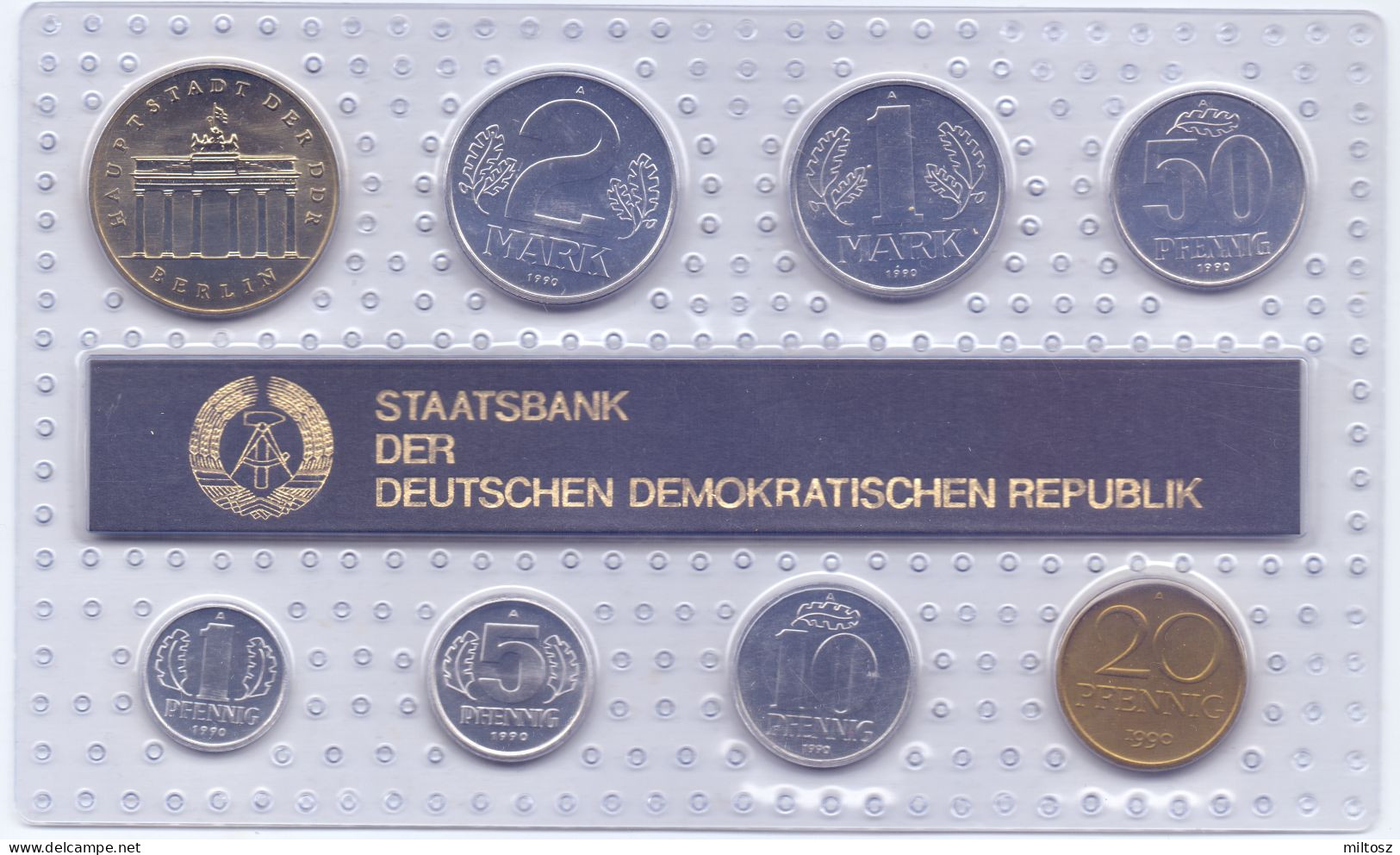 Germany DDR 1990 Mintf Set - Münz- Und Jahressets