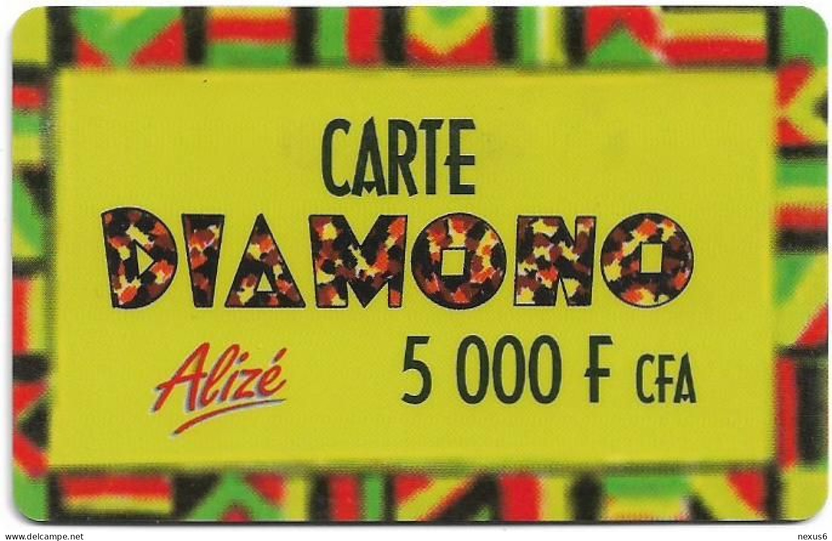 Senegal - Alizé - Carte Diamono (Cn. At Bottom Right), 5.000Fcfa, Used - Senegal