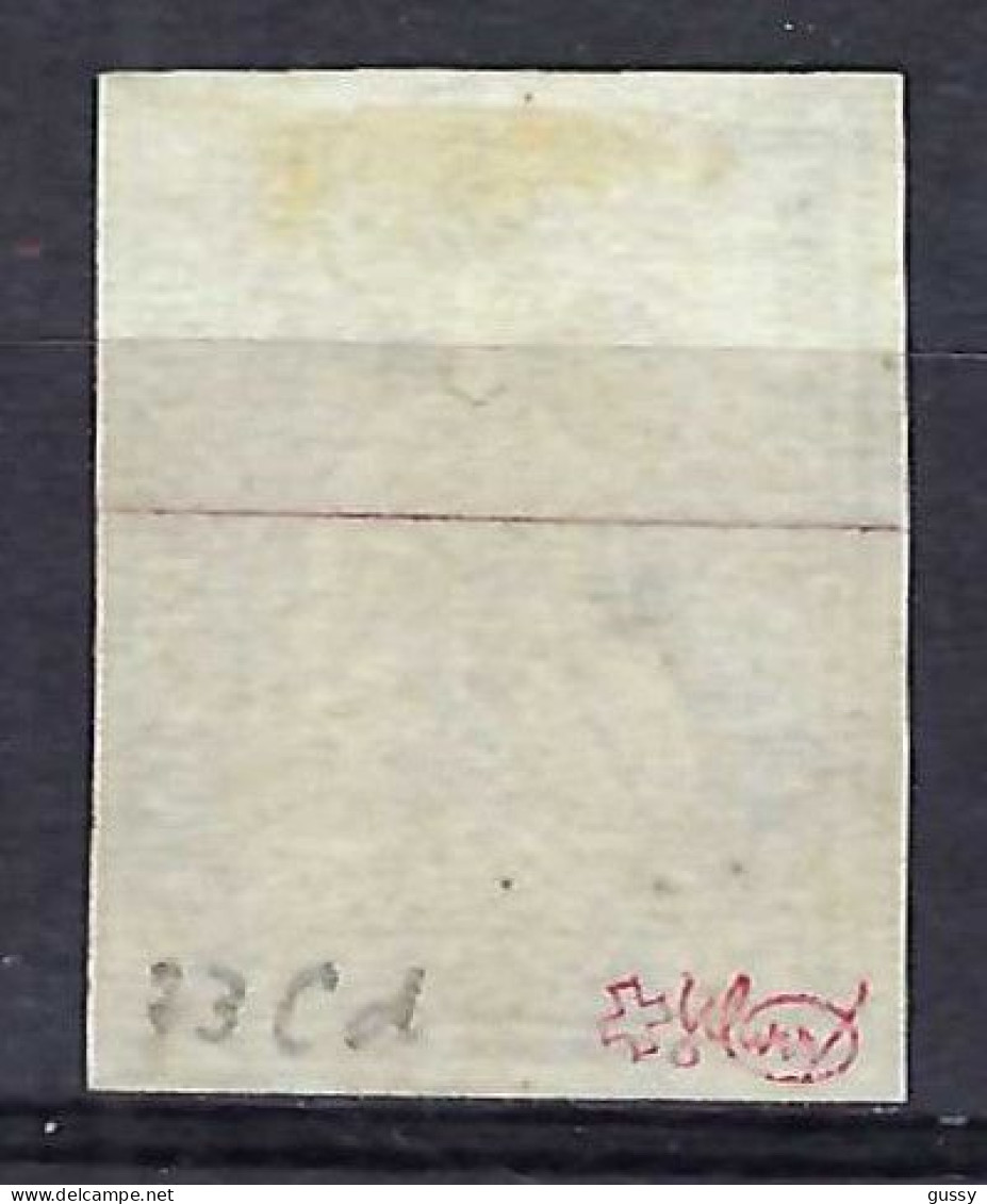 SUISSE Ca.1858:  Le ZNr. 23Cd Obl. CAD, Signé Moser - Usati