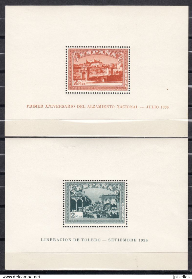 ESPAÑA 1937 Nº836/837 NUEVO,SIN FIJASELLOS - Unused Stamps