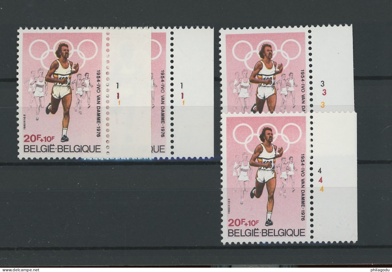 1974. Ivo Van Damme. Athlétisme De 1980 - 1981-1990