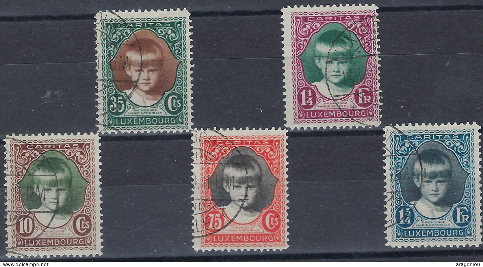 Luxembourg - Luxemburg - Timbres  1929  Série    Princesse  Marie-Gabrielle     °   VC. 80,- - Gebruikt