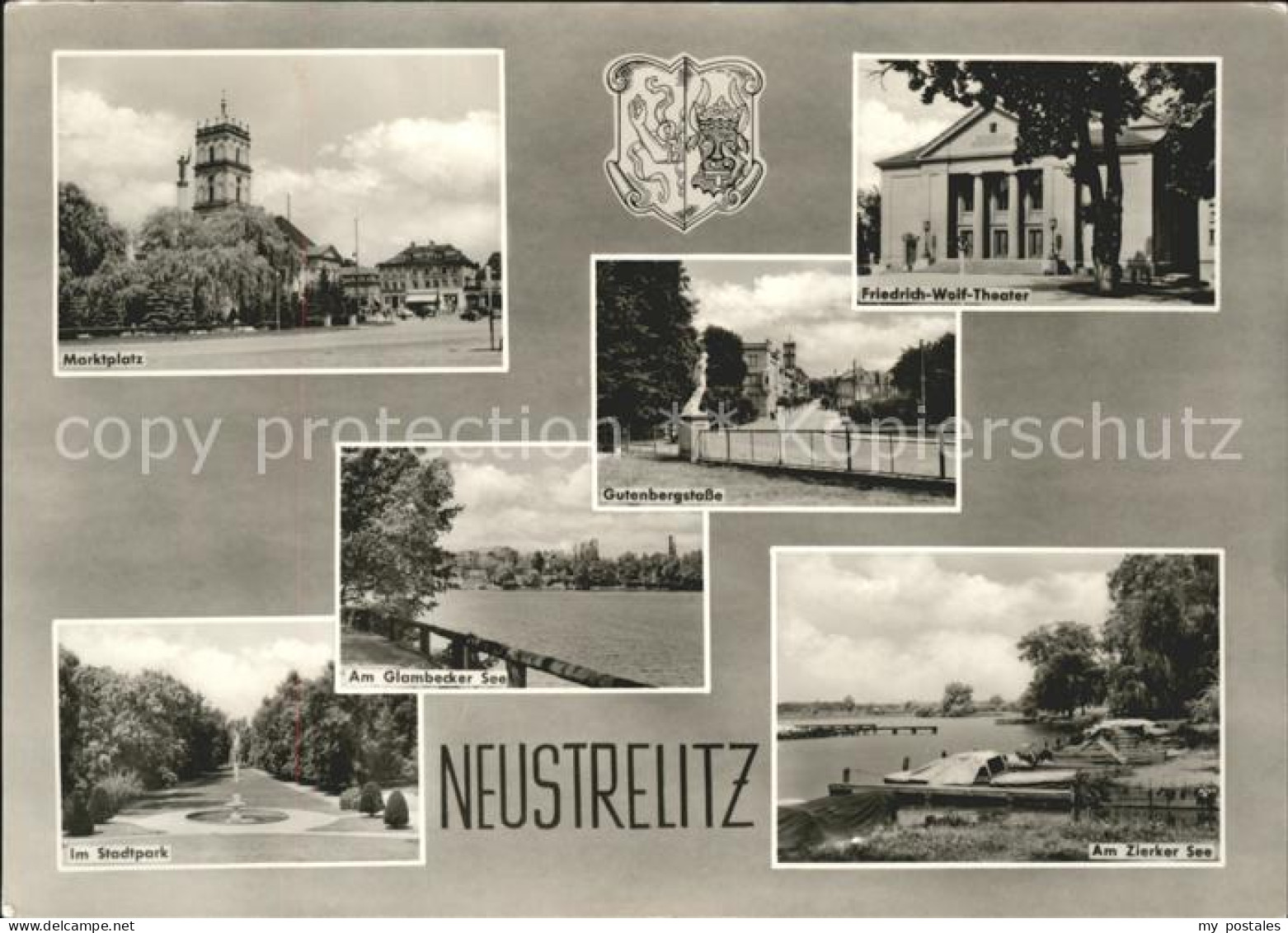 41608442 Neustrelitz Marktplatz Zierker-See Gutenbergstrasse Friedrich-Wolf-Thea - Neustrelitz