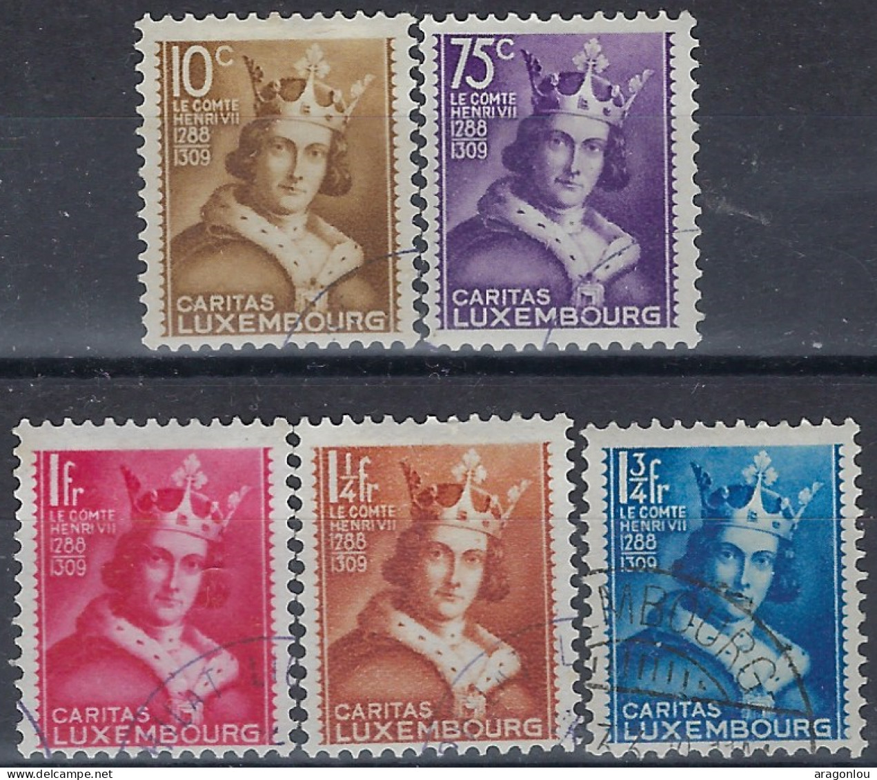 Luxembourg - Luxemburg - Timbres  1933  Série    Henri Le IV    °   VC.180,- - Used Stamps