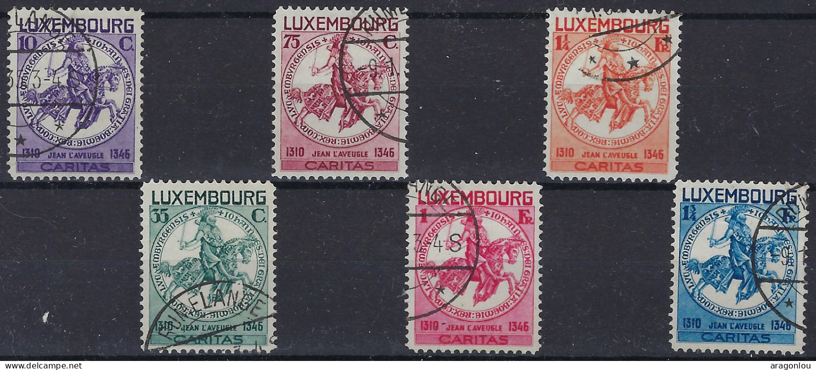 Luxembourg - Luxemburg - Timbres  1934  Série    Sceau De Jean L'Aveugle    °   VC.200,- - Usados