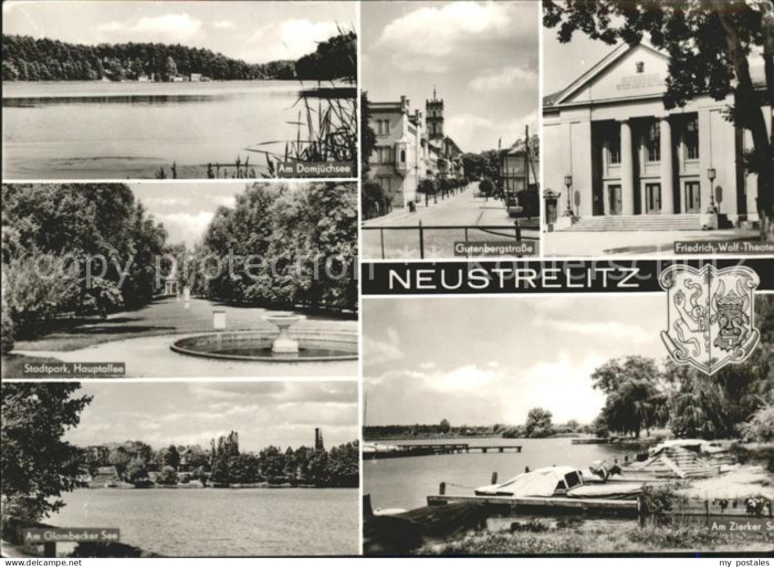 41608058 Neustrelitz Domjuechsee Stadtpark Glambecker See Gutenbergstrasse Fried - Neustrelitz