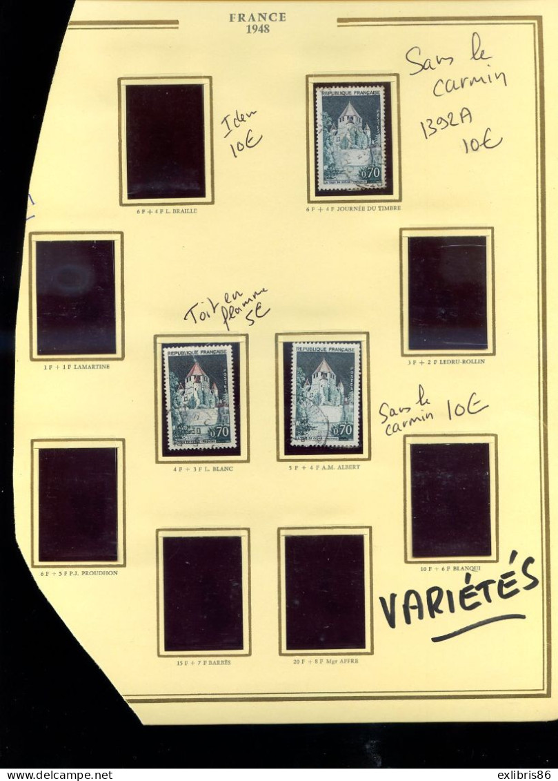 050124 TIMBRE FRANCE Variétés De Minimes à Intéressantes - Zonder Classificatie