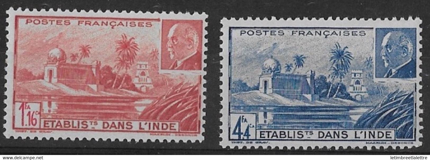 Inde - YT N° 126 Et 127 ** - Neuf Sans Charnière - 1941 - Unused Stamps