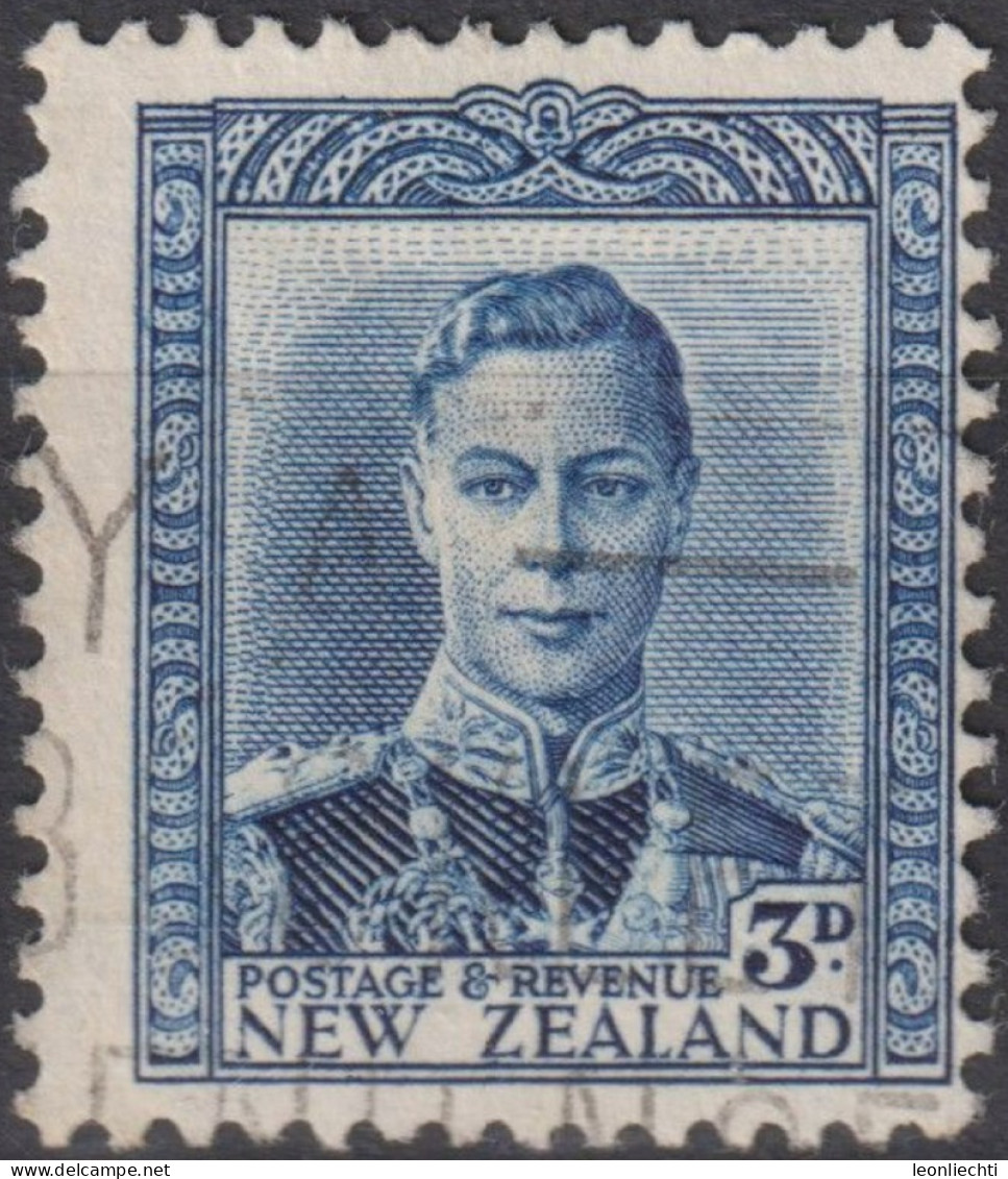 1941 Neuseeland ° Mi:NZ 243, Sn:NZ 228C, Yt:NZ 239A, King George VI - Usati