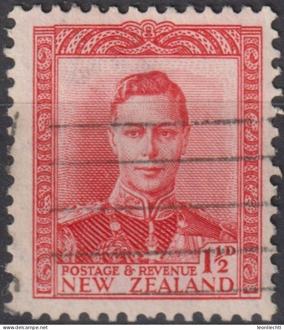 1944 Neuseeland ° Mi:NZ 241, Sn:NZ 228B, Yt:NZ 269, King George VI - Usados