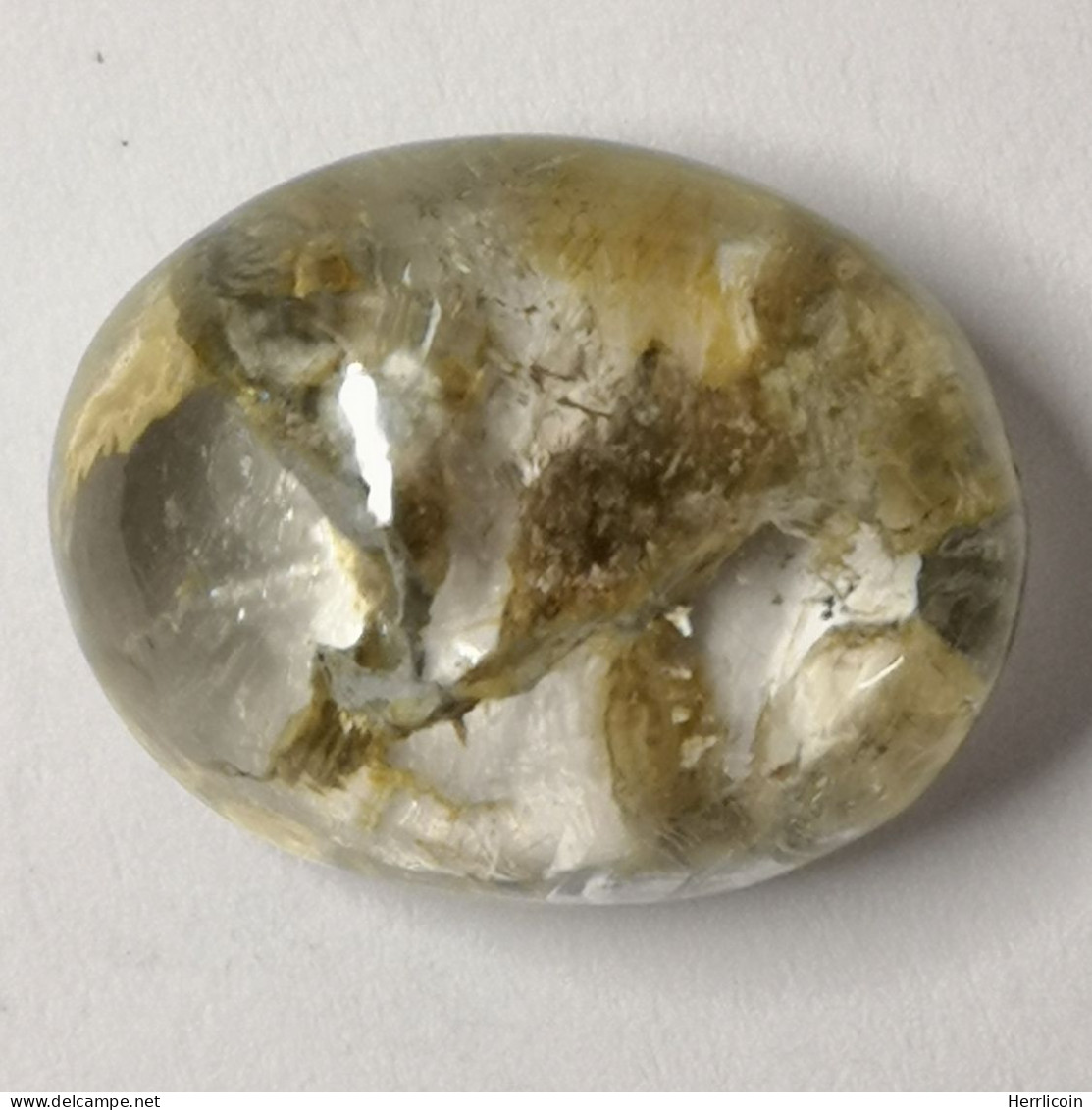 Quartz à Inclusions Naturel De Thaïlande - Cabochon 23.93 Carats - 21 X 15 X 11 Mm - Autres & Non Classés