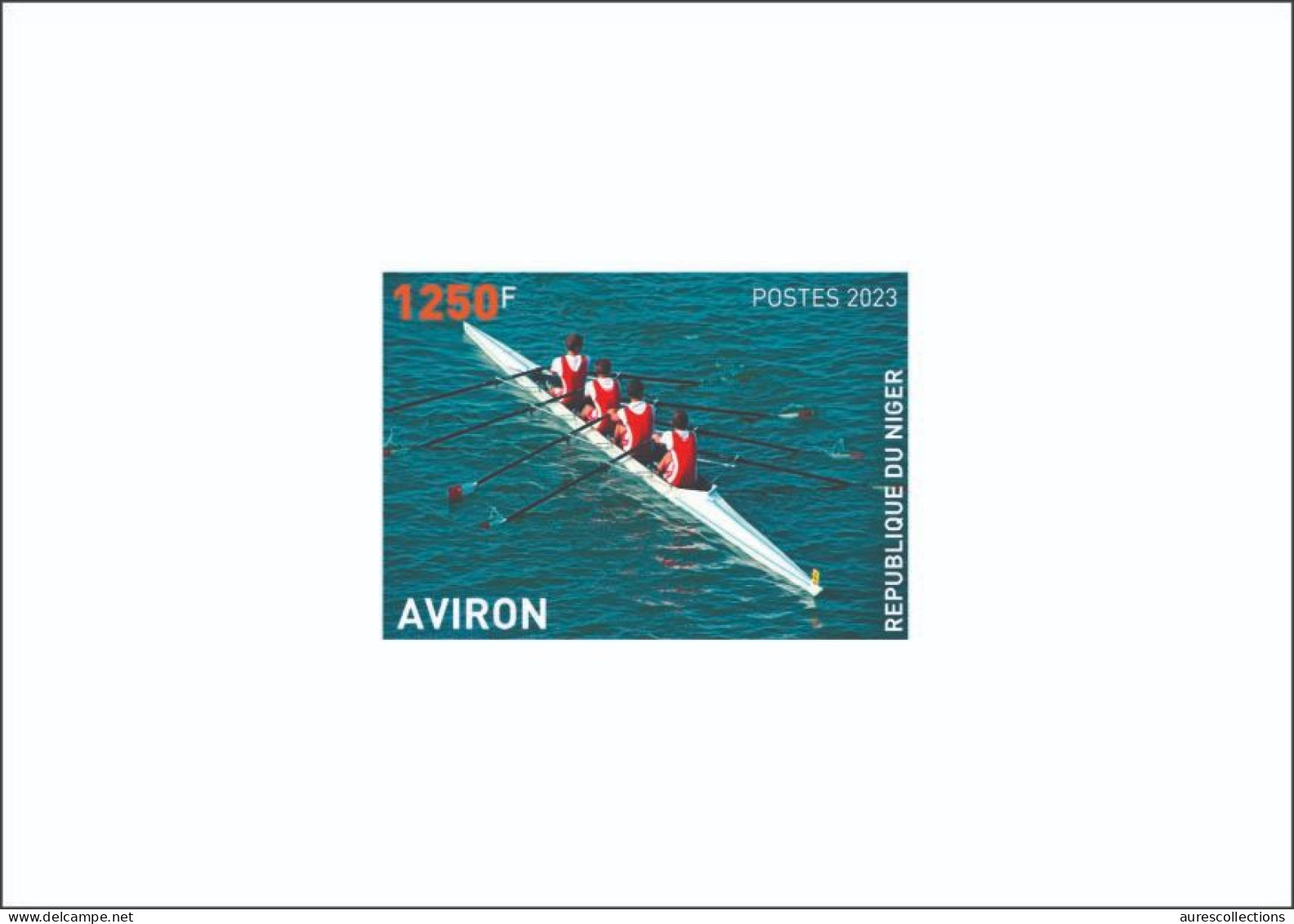 NIGER 2023 - DELUXE PROOF - OLYMPIC GAMES PARIS 2024 - ROWING AVIRON - Rudersport