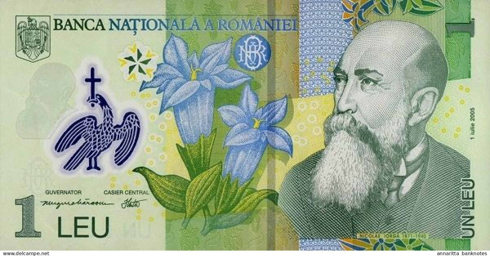 Romania 1 Leu 2005 (2009), UNC (P-117e, B-278e) - Roumanie