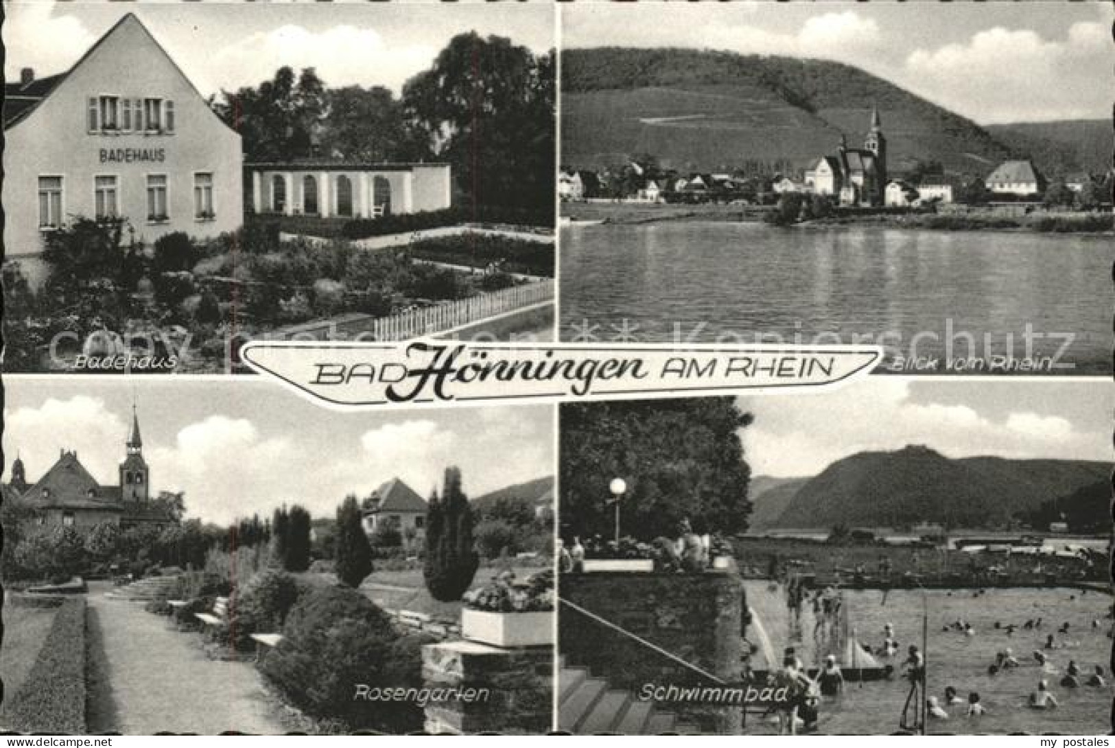 41606845 Bad Hoenningen Schwimmbad Rosengarten Rhein-Panorama Bad Hoenningen - Bad Hönningen