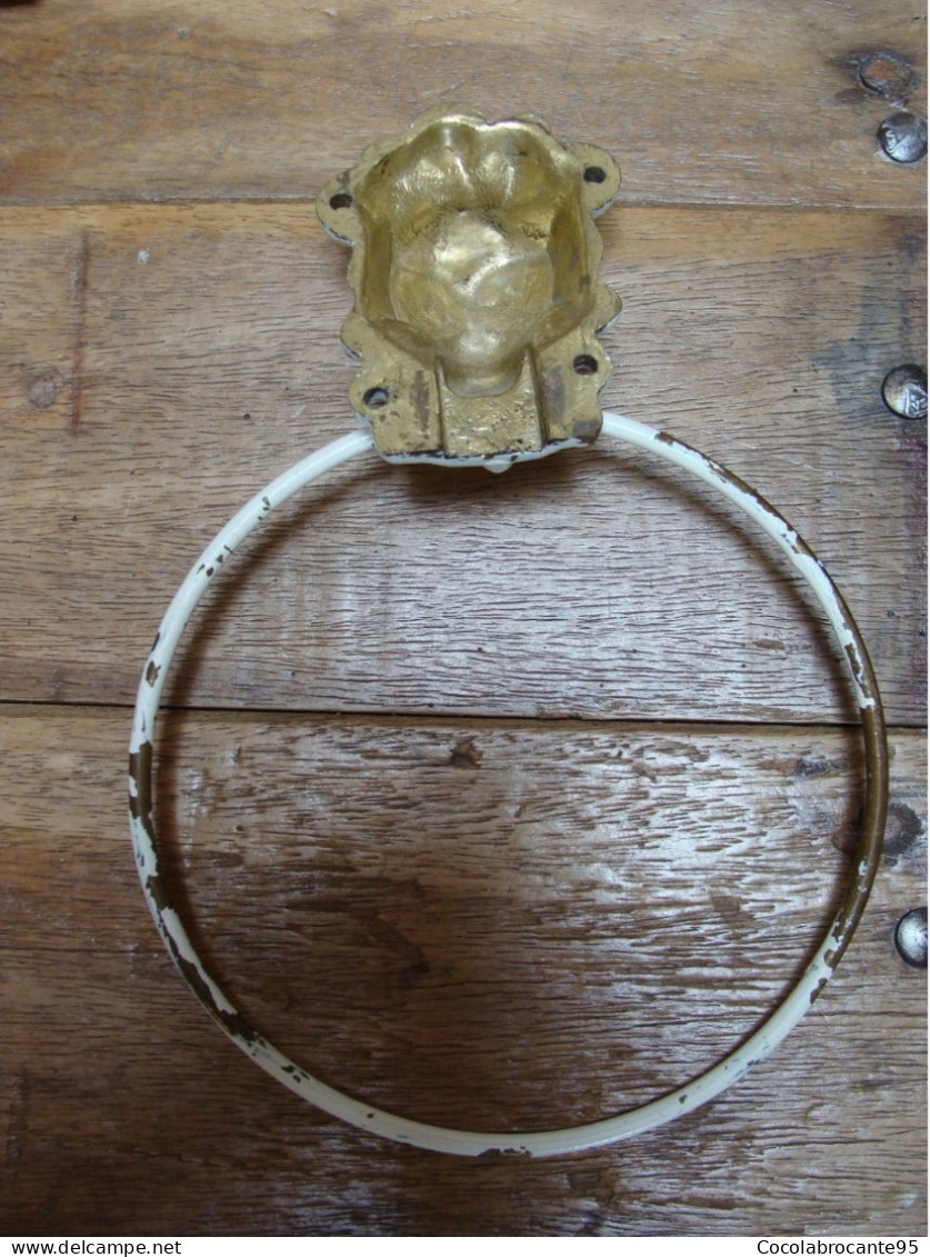 Porte-serviette Ancien Tête De Lion - Ferro Battuto