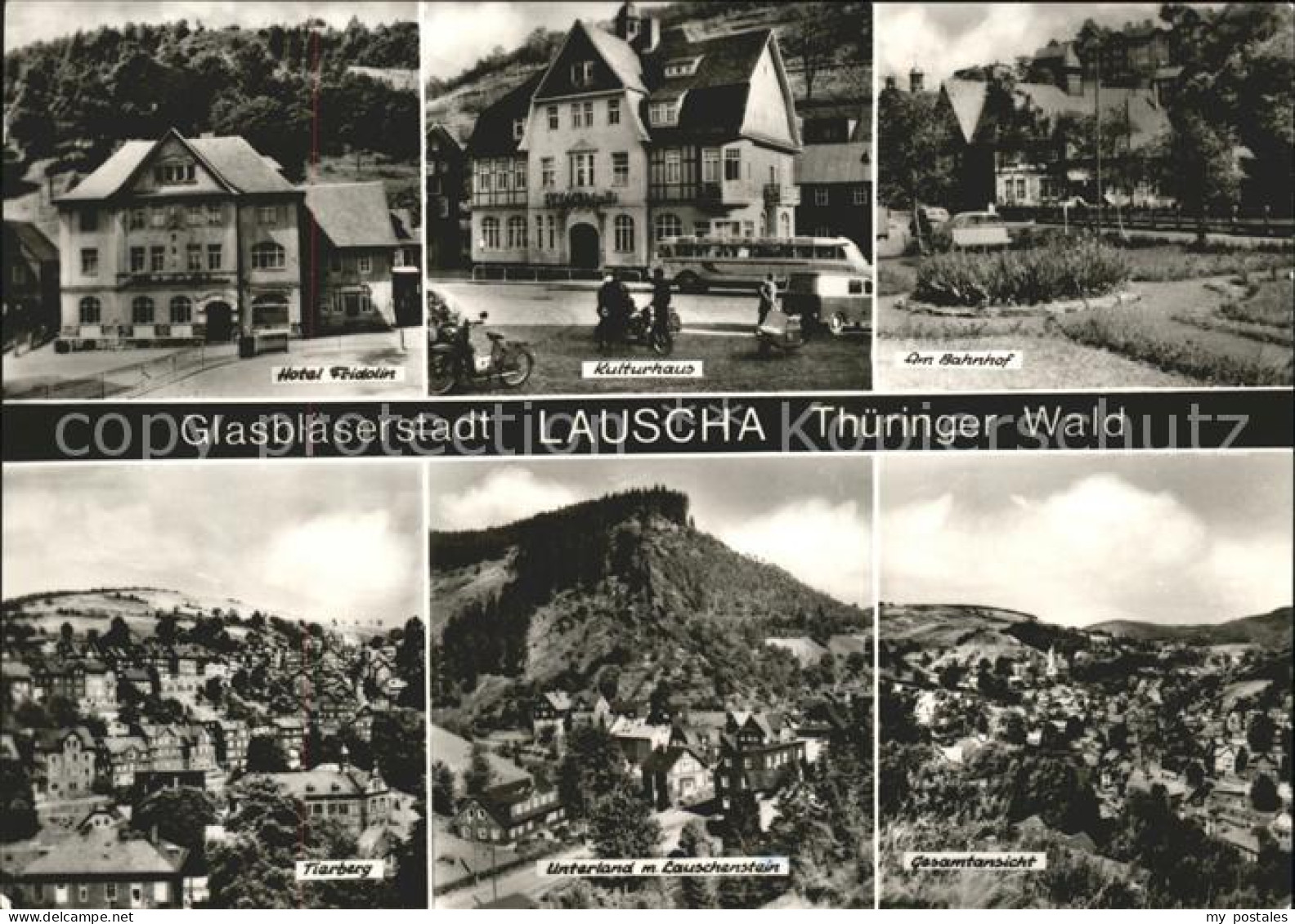 41605011 Lauscha Hotel Fridolin Kulturhaus Bahnhof Tierberg Unterland Lauschenst - Lauscha