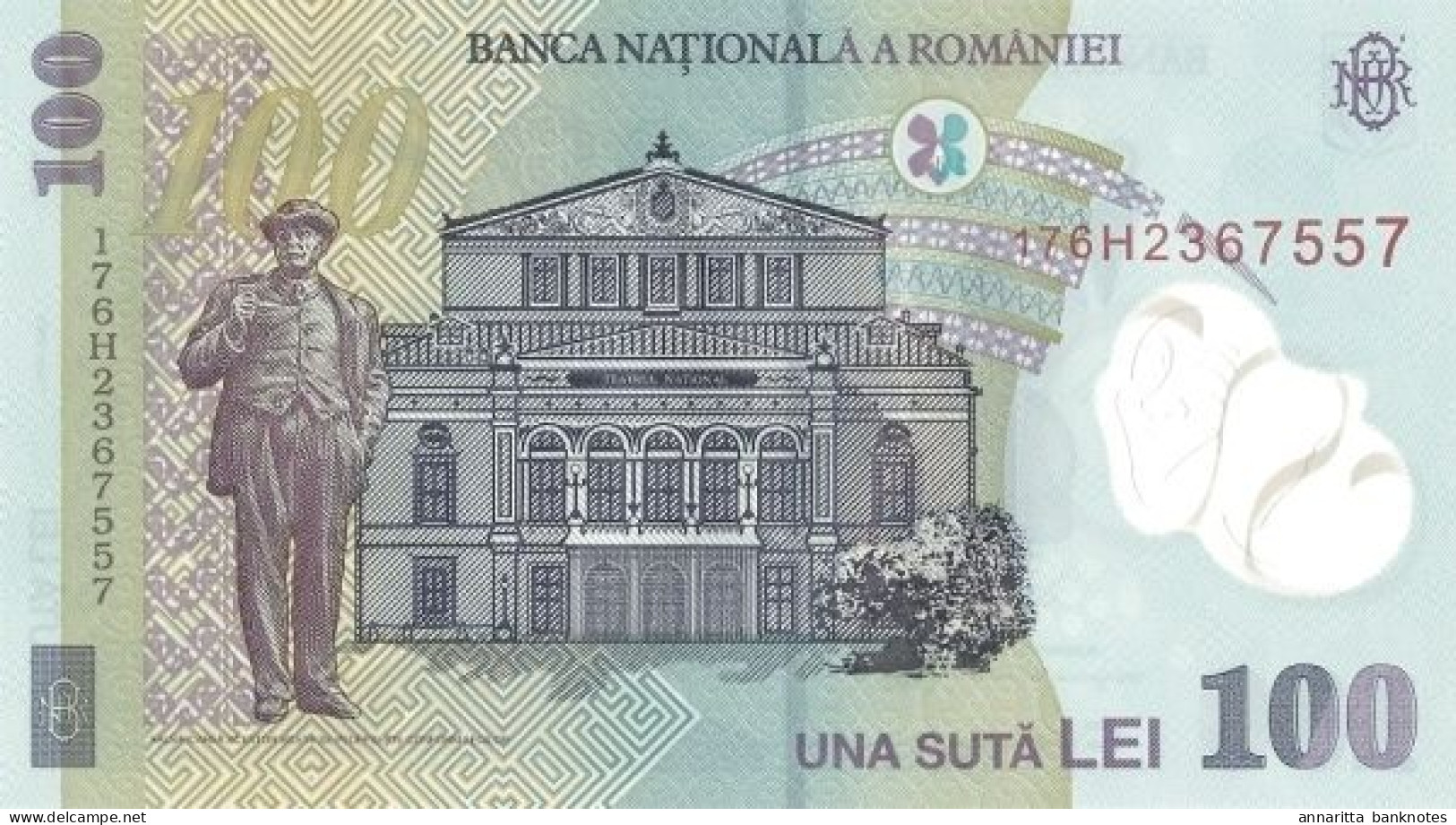 Romania 100 Lei 2005 (2017), UNC (P-121h, B-283h) - Roumanie