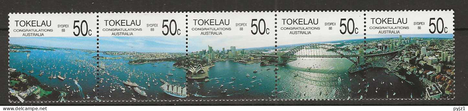 1988 MNH Tokelau Mi 148-52 Postfris** - Tokelau