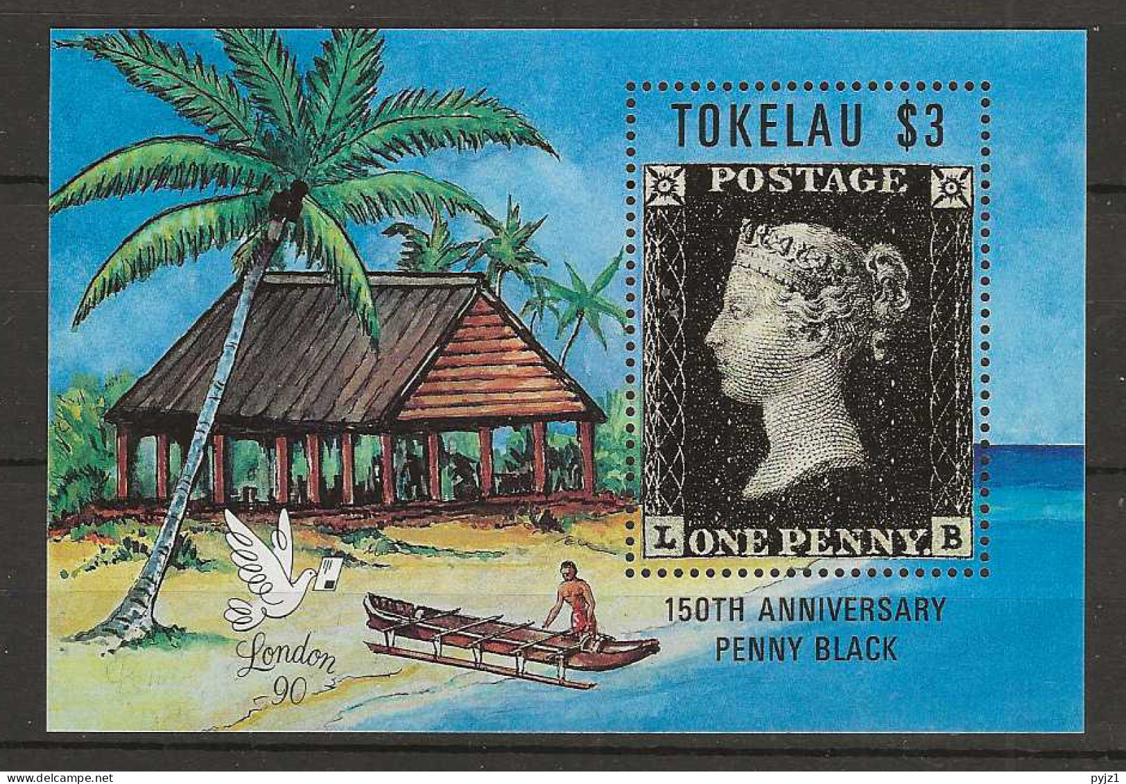 1991 MNH Tokelau Mi Block 1 Postfris** - Tokelau