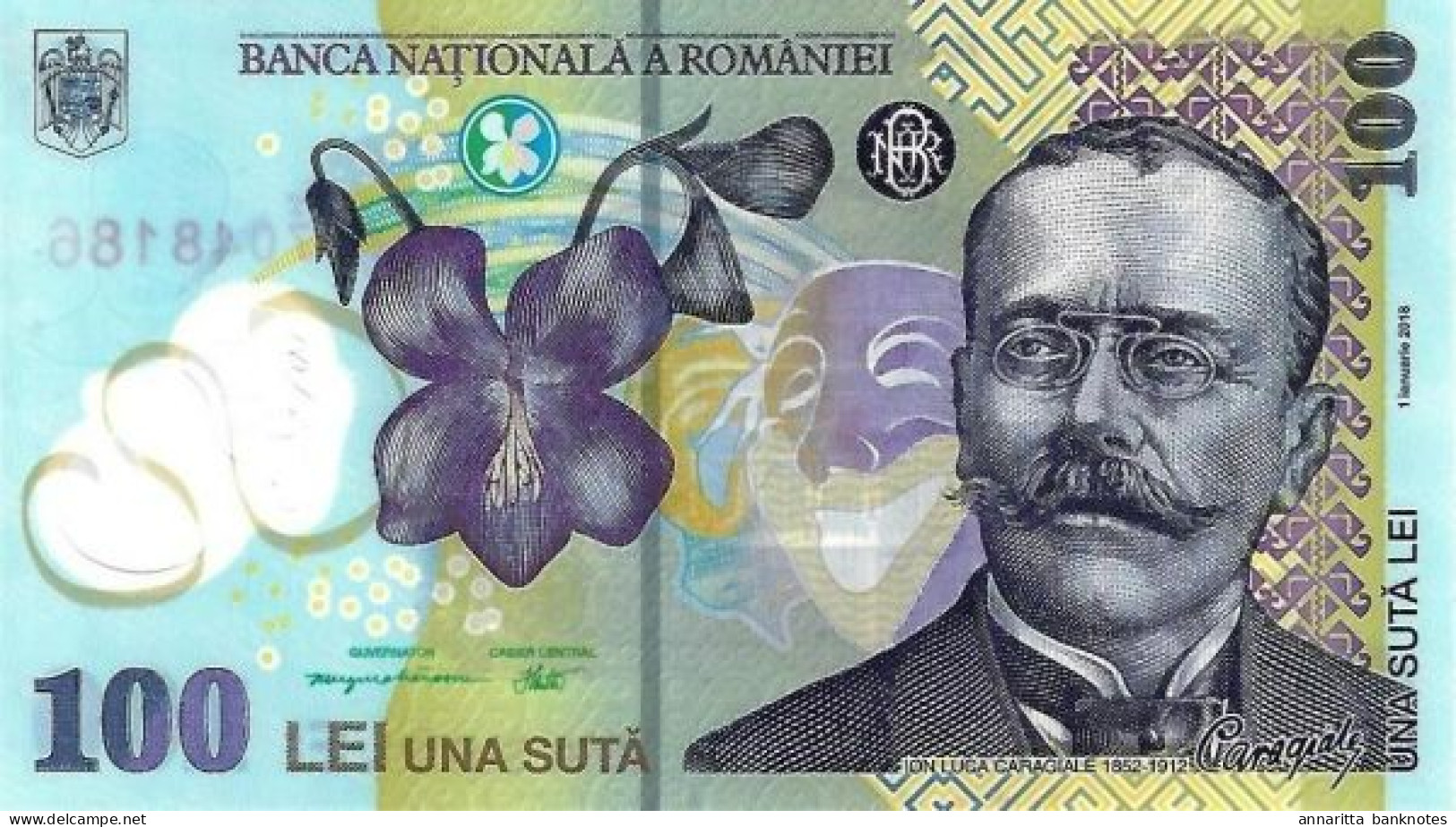 Romania 100 Lei 2018 (2019), UNC (P-121j, B-290b) - Roumanie