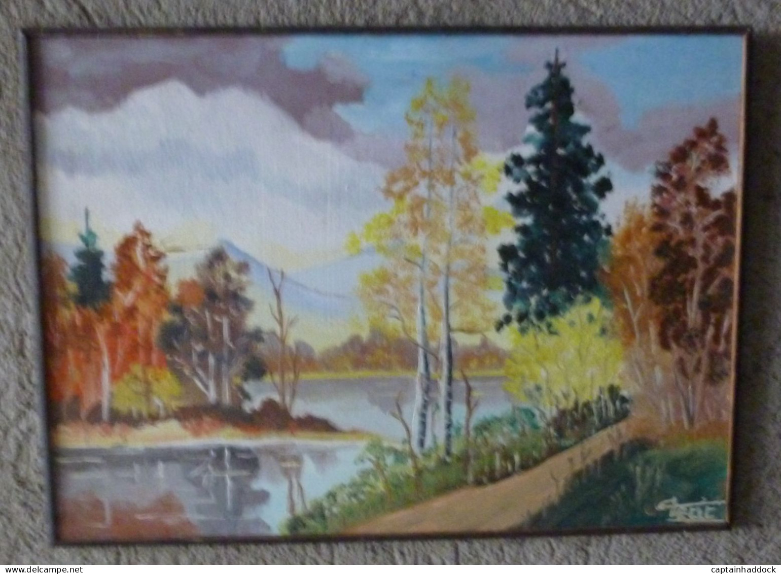 13 TABLEAUX PEINTURES GOUACHE - PAYSAGES ET NATURES MORTES - Waterverf